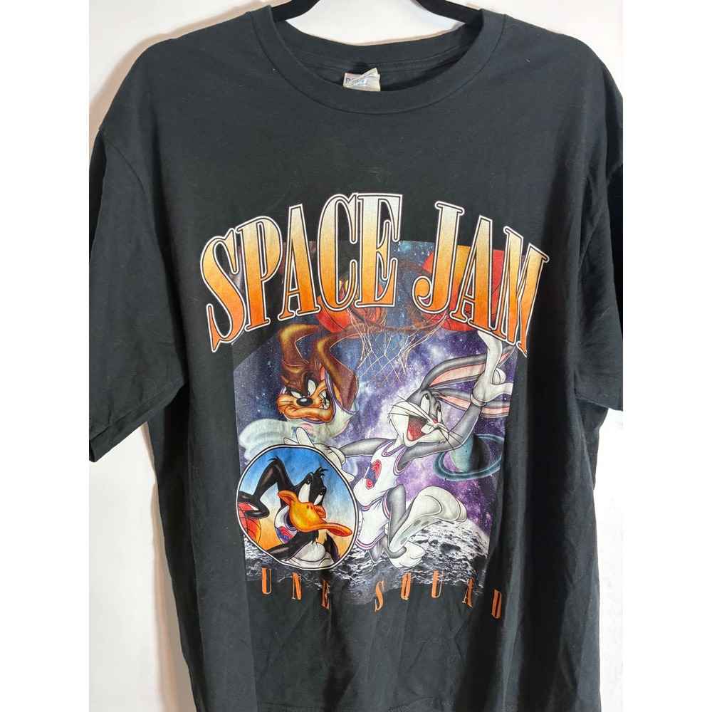 Space Jam Tune Squad Graphic Tee Black Port & Company Looney Tunes Bugs Bunny XL - Picture 2 of 7